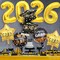 Graduation Party Balloons 2026 – 9PCS Black & Gold Foil Balloon Set with Congrats Grad & Class of 2026 Decorations